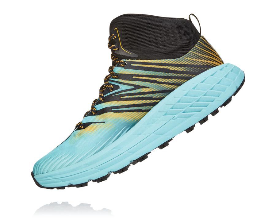 Hoka One One Trail Schoenen Dames - Speedgoat Mid Gore-Tex 2 - Blauw - BA4301795